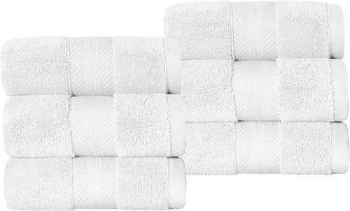 Miniatura 89 de Superior Juego de toallas de algodón turco de 9 piezas, 3 toallas de baño, 3 manos, 3 toallas faciales para el hogar, artículos esenciales de baño