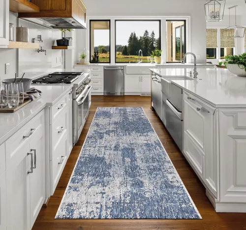 Miniatura 26 de Keen Home Design Alfombra de pasillo para exteriores, 26 x 119 pulgadas, lavable para interiores y exteriores, para patio, cocina, balcón, playa