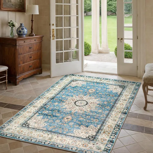 Miniatura 230 de Lahome Alfombra Bohemia Tribal Lavable de 3 x 5, Alfombras Antideslizantes para Entrada, Dormitorio, Sala de Estar, Vintage, Ultra Suave, No