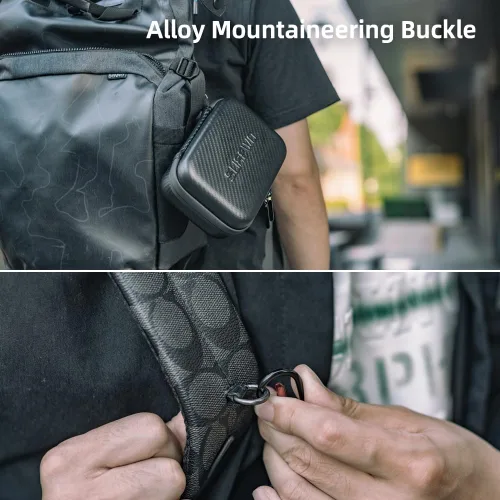 Miniatura 7 de Osmo Pocket 3 Mini Case, bolsa protectora de almacenamiento de PU portátil para DJI Osmo Pocket 3 Kit estándar y DJI Osmo Pocket 3 Power Expansion