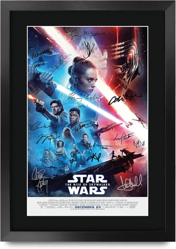 Miniatura 47 de HWC Trading Star Wars Episodio 1 La Amenaza Fantasma Regalos Presentación Impresa Autografiada Montaje para Fans de Recuerdos de Películas - 16" x