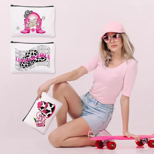 Miniatura 6 de Decoraciones de fiesta, bolsas de maquillaje, bolsas de regalo de despedida de soltera, decoraciones de fiesta, regalo, lona, cosméticos, viajes