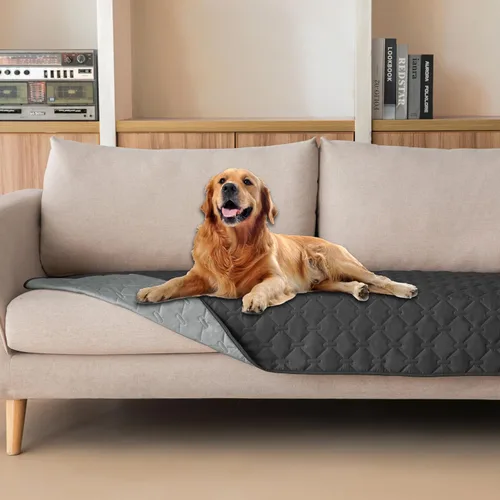 Miniatura 130 de gogobunny Manta 100% Impermeable de Doble Cara para Perros, Cubierta Suave para Cama de Mascotas, Reversible, Protege Muebles, Sillón, Sofá, Coche