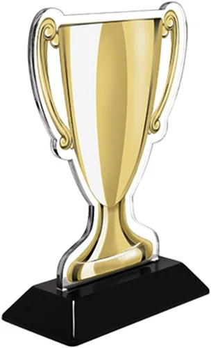Miniatura 4 de Crown Awards Trofeos de copa de oro vino de 7 pulgadas, trofeo de copa acrílica de vino personalizado