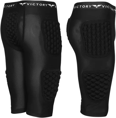 Miniatura 3 de Pantalones cortos de compresión acolchados para snowboard, patinaje, esquí, fútbol, baloncesto, cadera, glúteos y coxis