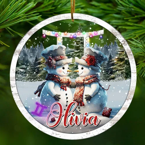 Miniatura 18 de Adorno personalizado de constelación de acuario, regalos para mujeres y hombres, acrílico con nombre personalizado, regalo del zodiaco para él