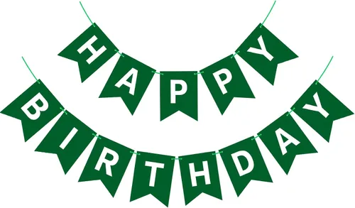 Miniatura 15 de Pancarta Negra de Feliz Cumpleaños Letrero Banderín Guirnalda de Feliz Cumpleaños para Niños Niña Mujer Cumpleaños Decoraciones de Fiesta de Té