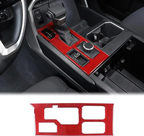 Miniatura 13 de Aunginsy Cubierta de Adhesivo del Panel de la Perilla de Cambios de la Caja de Control Central Compatible con Toyota Tundra/Sequoia 2022-2024 Coche