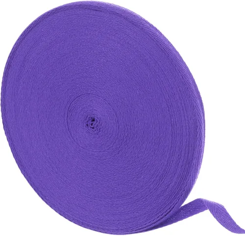 Miniatura 69 de uxcell Cinta de sarga de algodón de 50 yardas, cinta de espiga de 3/8 pulgadas para coser ropa, manualidades (azul)