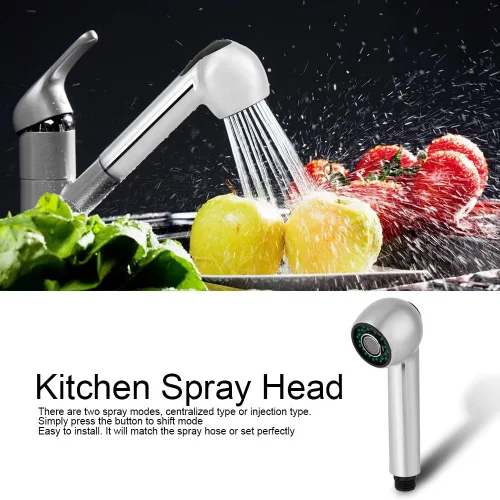 Miniatura 3 de Reemplazo de cabezal de pulverizador, boquilla de grifo extraíble para ducha alta, rociador para fregadero de cocina, grifo desplegable G1/2 boquilla