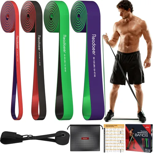 Bandas de dominadas, bandas de resistencia, bandas de asistencia para dominadas para hombres y mujeres, bandas de ejercicio para entrenar (15-125