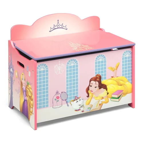 Delta Children Caja de juguetes de lujo, princesa Disney Disney Princess