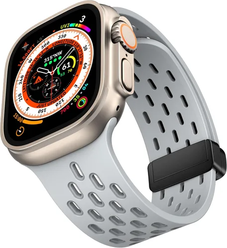 Miniatura 15 de Correa deportiva magnética antisudor para Apple Watch, correas de silicona impermeable y transpirable. Para compatible con iWatch Ultra SE Series