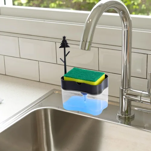Miniatura 6 de Dispensador de jabón para platos de alta calidad, dispensador de jabón de cocina para encimera, dispensador de jabón para lavar platos de fregadero