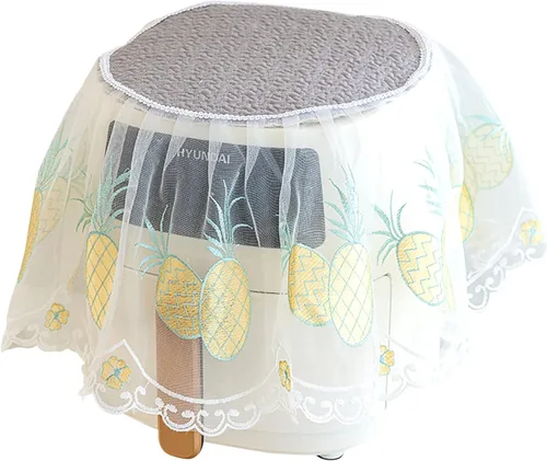 Cubierta antipolvo para freidora de aire de encaje, lindo paño de protección de frutas para electrodomésticos de cocina, decoración del hogar Piña