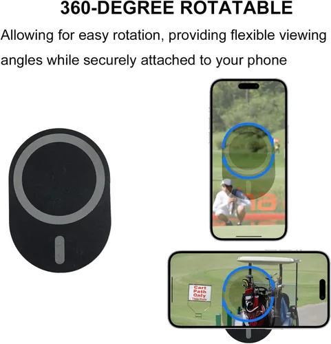 Miniatura 6 de Soporte magnético para teléfono para carrito de golf, compatible con iPhone 12, 13, 14, 15 / Plus/Pro, teléfono inteligente con funda Magsafe (negro)