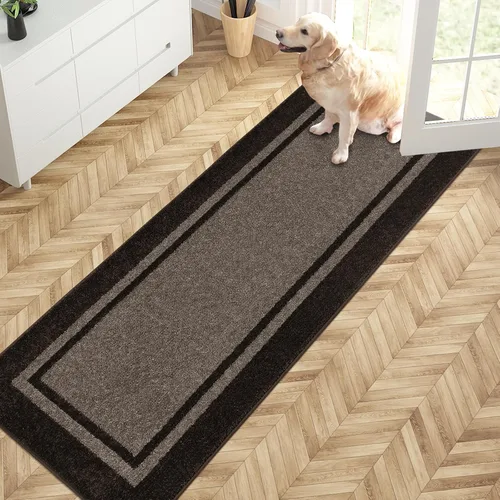 Miniatura 37 de PURRUGS Tapete para puerta con atrapamiento de suciedad, 20 x 32 pulgadas, antideslizante, lavable a máquina, tapete de entrada, tapete para puerta