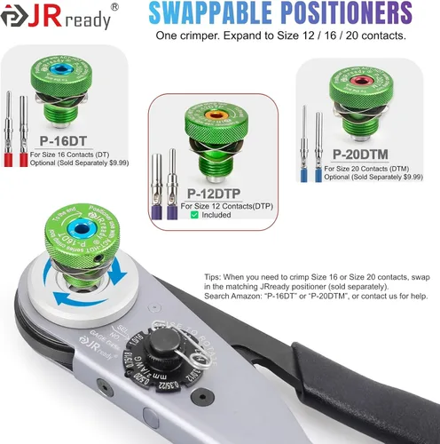 Miniatura 9 de JRready 6 pares de conectores Deutsch de 1 pin, ST6287-0106 IP67, impermeable, DTHD, conector de un solo pin para aplicaciones de alta resistencia