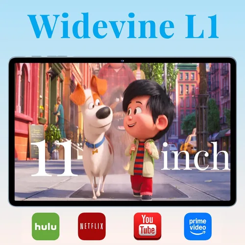 Miniatura 7 de Tablet de 11 pulgadas, tabletas Android 15 2026 con Octa Core, 24GB+256GB, cámara de 13+5MP, tabletas electrónicas con Widevine L1, batería de Azul