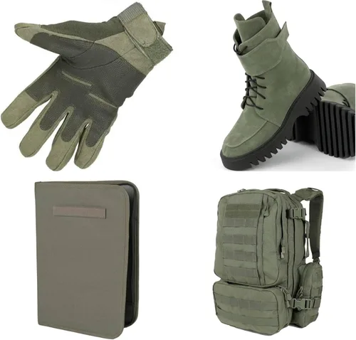 Miniatura 4 de Cinta de velcro de 2 pulgadas de ancho, color verde, no adhesiva, de nailon verde, de 1 yarda de longitud, juego de sujetadores de tela para bolsas