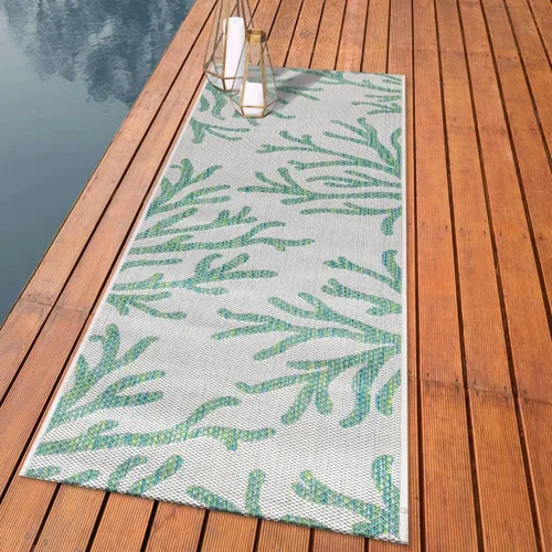 Miniatura 45 de Keen Home Design - Alfombra para terraza al aire libre - 2x10 Lavable para interior/exterior para patio, cocina, balcón, playa, jardín, terraza