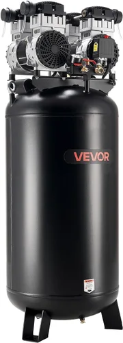Miniatura 12 de VEVOR Compresor de aire resistente de 60 galones, 4HP 10SCFM a 90PSI Compresores de aire con presión máxima de 125 PSI, tanque de compresor sin