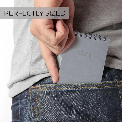 Miniatura 8 de ZICOTO Cuadernos de bolsillo estéticos, juego de 8 - Pequeños cuadernos en espiral de 3x5 con páginas rayadas para mujeres u hombres - Los pequeños