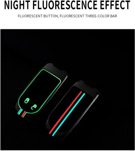 Miniatura 6 de ontto Funda de metal para llavero de automóvil, protección completa para Jeep Grand Renegade Cherokee Smart Remote Car Key Holder para Dodge
