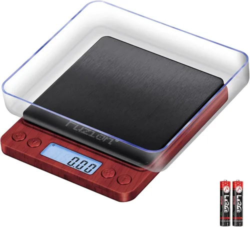 Miniatura 13 de Fuzion báscula digital de 0.01 gramos de precisión, básculas de alimentos mini de 500g para joyería pequeña, oro, hierba, especias - peso en gramos
