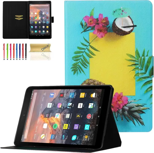 Miniatura 21 de Dteck - Funda para tablet Kindle Fire 7, funda protectora completa con función atril ajustable y función de encendido y apagado automático