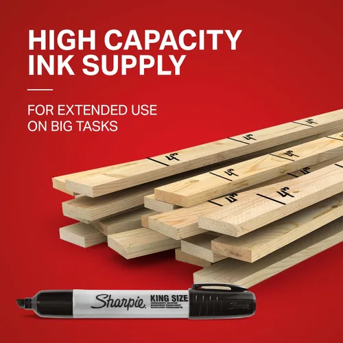 Miniatura 4 de Sharpie Pro Tamaño King Rotuladores permanentes, Rojo