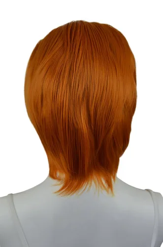 Miniatura 3 de EpicCosplay® Atlas Otoño Naranja Multiparte Peluca Corta (30AO)