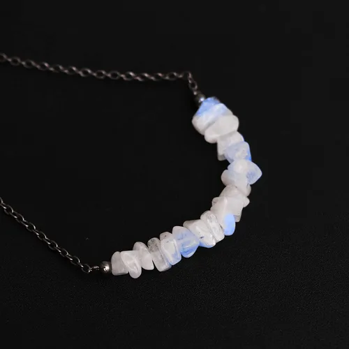 Miniatura 42 de Gempires - Collar de barra de chips naturales, cristales curativos de energía, regalo de cumpleaños, regalo para ella, joyería de piedras preciosas