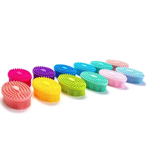 Miniatura 8 de Cepillo sensorial prémium para niños o autismo, limpiador corporal de silicona suave, cepillos sensoriales 2 en 1 para terapia ocupacional, esponja