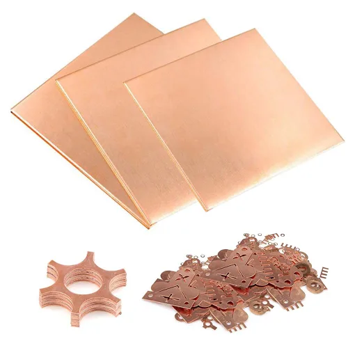 3 láminas de cobre puro 99.9% + 3.9 x 3.9 pulgadas, calibre 38 (0.012 in) de grosor para suministros de la industria, proyectos de bricolaje, joyas,