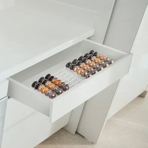 Miniatura 6 de SUMERFLOS Bandeja de Almacenamiento de Cápsulas de Café, Organizador de Inserción para Cajón que Contiene 30 Cápsulas Compatible con Cápsulas