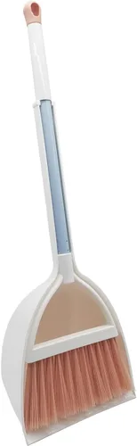 Miniatura 11 de Mini Escoba con Recogedor para Niños, Pequeño Juego de Ayudante de Limpieza (Blanco+Verde)