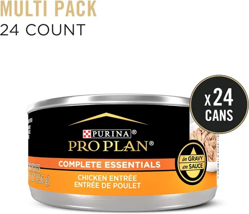 Miniatura 3 de Purina Pro Plan Complete Essentials Comida para Gatos Alta en Proteínas en Salsa, Comida Húmeda para Gatos Plato Principal de Pollo