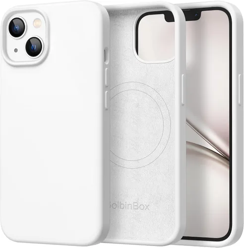 Miniatura 125 de GolbinBox Funda magnética para iPhone 17, compatible con MagSafe, cubierta de silicona integrada para control de cámara, funda de silicona líquida a