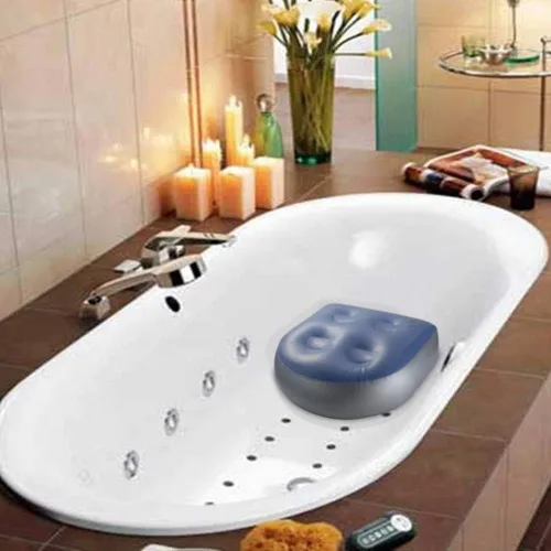Miniatura 3 de Almohadilla de asiento elevador para spa y bañera de hidromasaje con ventosa, soporte de espalda para baño, cojín de masaje inflable suave, cómodo