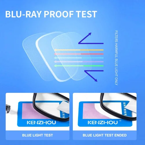 Miniatura 5 de K KENZHOU Paquete de 2 lentes de lectura para hombres/mujeres, mujeres, lectores, lentes de computadora con bloqueo azul, protección UV, reduce