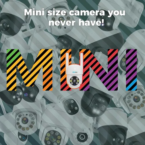 Miniatura 2 de SOVMIKU 2CA3 AI Auto Tracking 2K Cámara de seguridad inalámbrica para exteriores, audio bidireccional, fácil de configurar, cable de alimentación