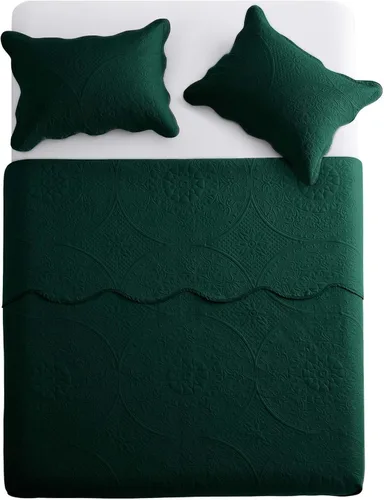 Miniatura 111 de MOONLIGHT20015 Edredón tamaño King (106 x 96 pulgadas) con 2 fundas de almohada (20 x 36 + 2 pulgadas) para todas las estaciones, juego de cama Azul