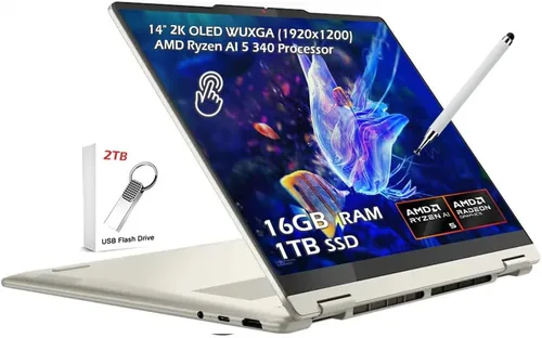 Miniatura 11 de Lenovo Yoga 7i 2 en 1, computadora portátil, pantalla táctil FHD+ 2K de 16 pulgadas, Intel Core Ultra 7 155U de 12 núcleos, LPDDR5X 16 GB, SSD 1 TB