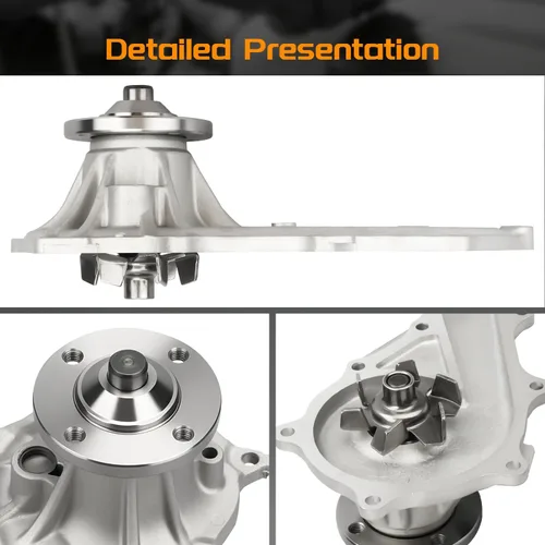 Miniatura 7 de Bomba de agua compatible con Toyota 4Runner Tacoma T100 1994-2014 2.4L 2.7L L4 AW9293