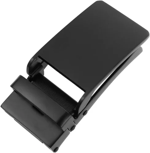 Miniatura 7 de EXCEART 2 hebillas de cinturón para hombre de aleación de negocios con hebilla automática única para cinturón (negro)