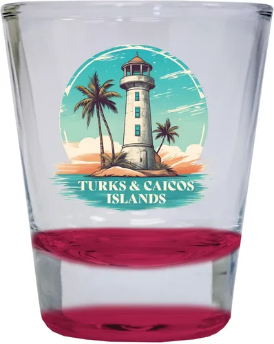 Miniatura 8 de Turks And Caicos Design A Souvenir - Vaso de chupito redondo transparente de 1.5 onzas, paquete de 4 unidades Transparente Paquete de 4