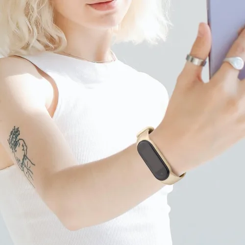 Miniatura 8 de Paquete de 4 correas de repuesto para Amazfit Band 5, correa deportiva de silicona suave compatible con Amazfit Band 5 accesorios de correa de reloj