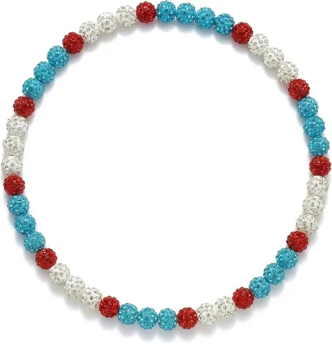 Miniatura 15 de Collar de béisbol con cuentas para hombre, colección Bling Ice, de 16 a 20 pulgadas, ideal para equipos de béisbol y entusiastas Arctic Ice