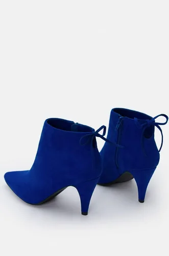 Miniatura 5 de Botines de tacón puntiagudo para mujer, botines de tacón de aguja con lazo y tiras para otoño